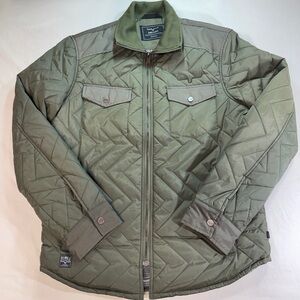Kimes Ranch Men's Medium Skink Quilted Jacket Green NWOT